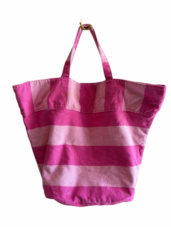 Victoria's Secret Handbags - Victoria secret pink stripe beach tote